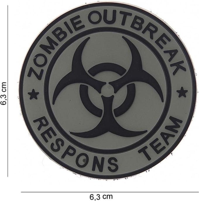 101 Inc Embleem 3D Pvc  4 Zombie Outbreak Respons Team  13008