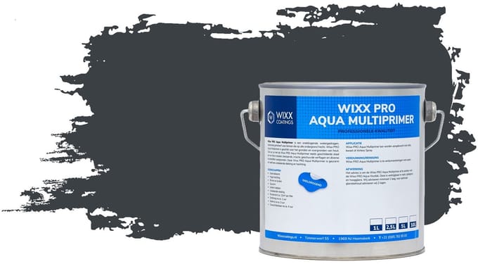 Wixx PRO Aqua Multiprimer - 2.5L - RAL 7016 | Antracietgrijs