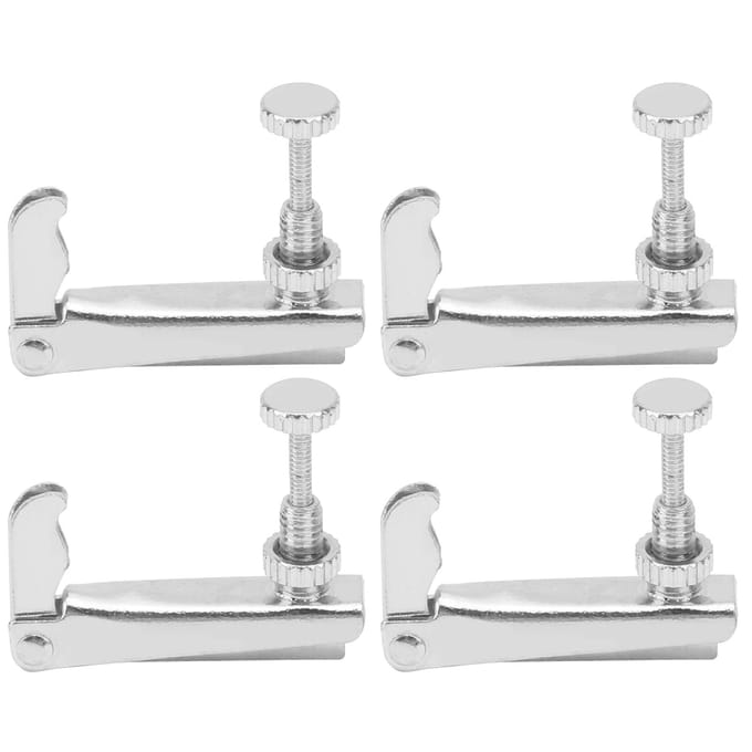 4 Stuks Viool Fijnstemmers 34?44 Cello Snaar Gereedschap Vervanging Instrument Accessoires Zilver zilver