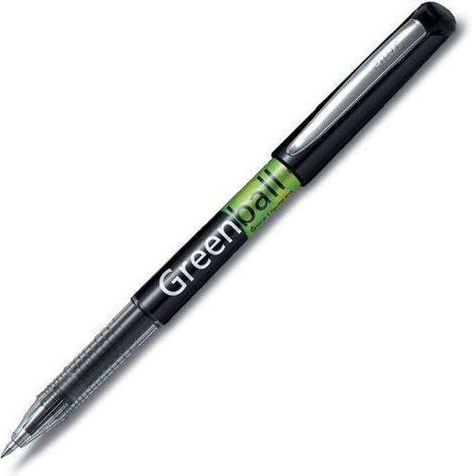 Rollerpen PILOT Greenball Begreen medium zwart | 10 stuks