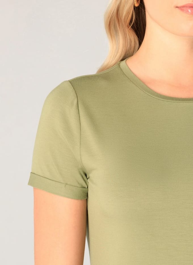 BASE LEVEL Yalba T-Shirt - Green - maat 40