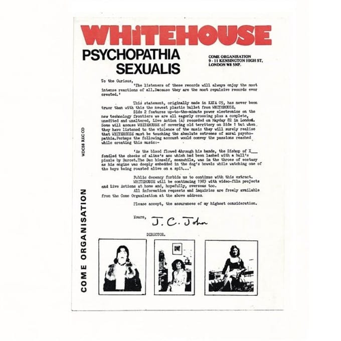 Whitehouse - Psychopathia Sexualis (Legacy Edition) (CD)