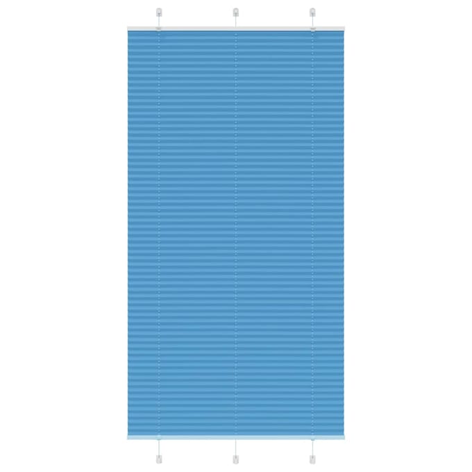 vidaXL - Plissé - rolgordijn - 110x200cm - stofbreedte - 109,4cm - polyester - blauw