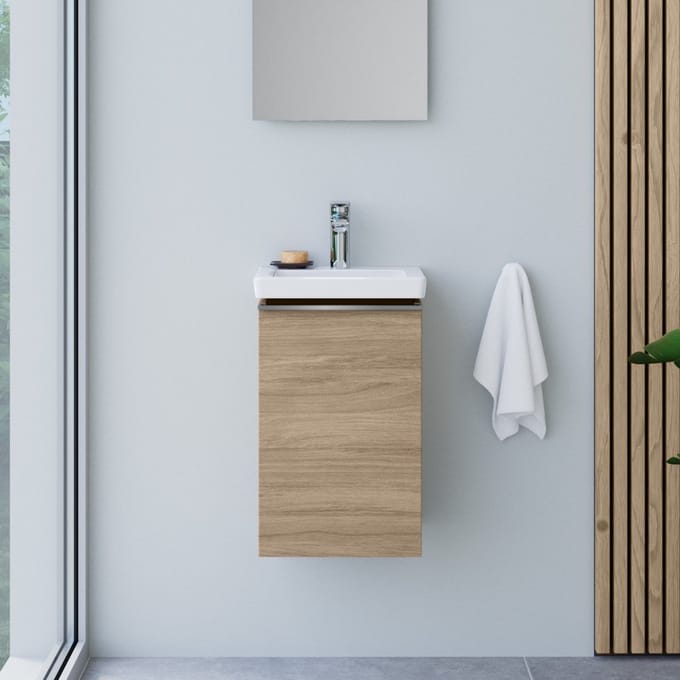 Villeroy & Boch Subway 3.0 wastafel en evineo ineo4 badmeubel