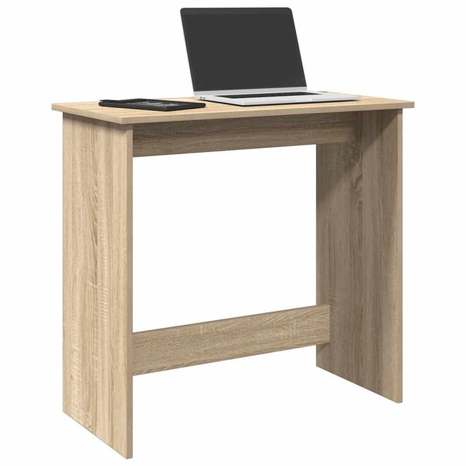 vidaXL - Bureau - 80x40x75 - cm - bewerkt - hout - sonoma - eikenkleurig