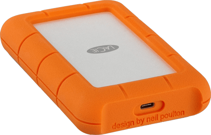 LaCie Robuuste USB-C - 5TB - External Hard drive - Orange