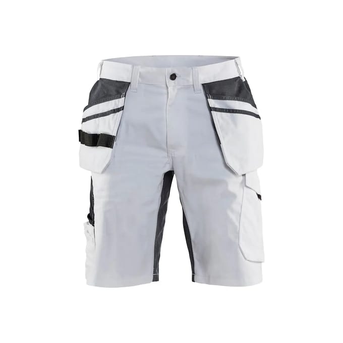 Blaklader Schildersshort met stretch 1099-1330 - Wit/Donkergrijs - C52