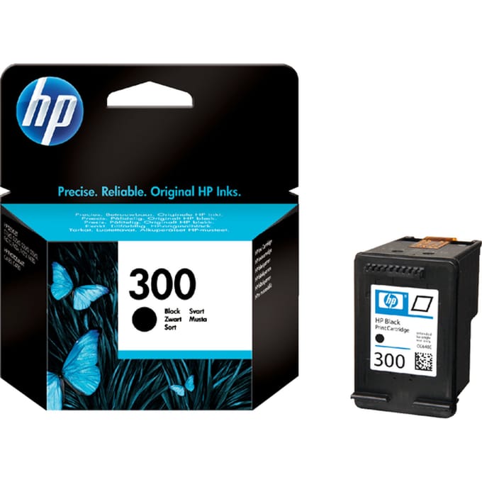 HP Inktcartridge 300 (CC640EE) Zwart