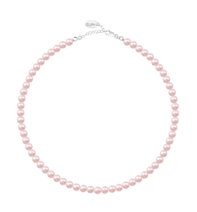 ARLIZI 2500 Parel ketting lichtroze 6mm - sterling zilver - 44 cm