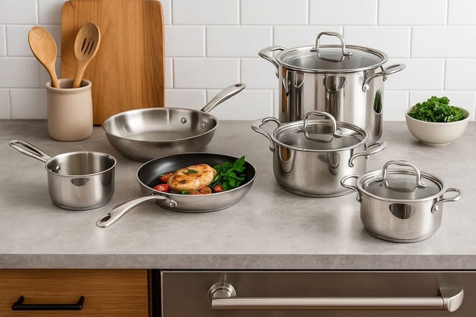 Classic Set 11pcs Kookpot+deksel 16-20- 24-24h Braadpan 28-24ns - Melkpan 16