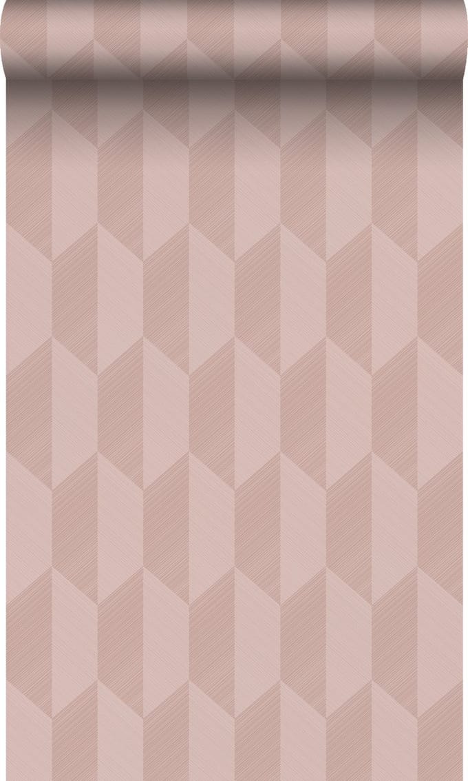 Origin Wallcoverings behang 3D-motief oudroze - 50 x 900 cm - 348032