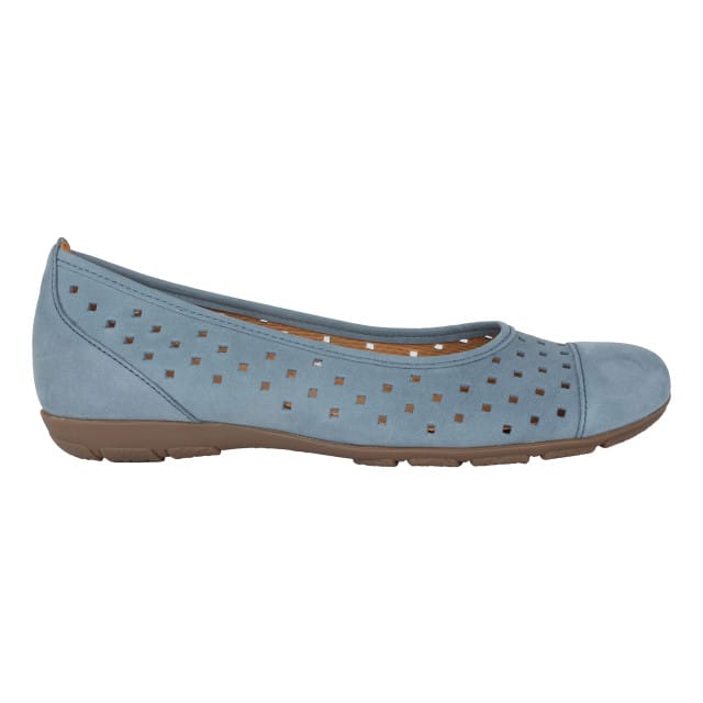 Gabor 64.169.10 - dames ballerina - Blauw - maat 37 (EU) 4 (UK)