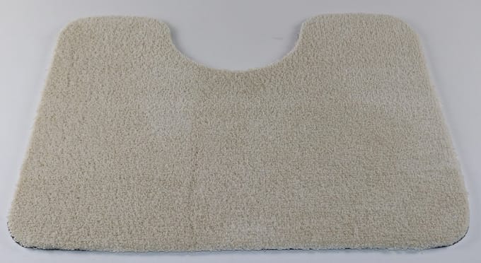 PRIMA - Soft - WC mat - ivoor - wit - 50x60cm - antislip - met uitsparing 21cm