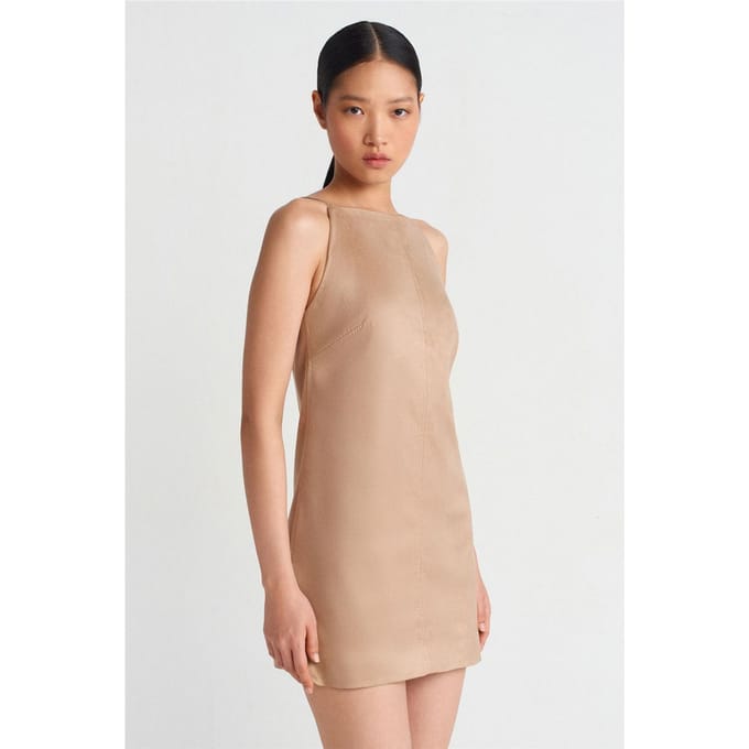 Mouwloze Mini-jurk Met Ritssluiting