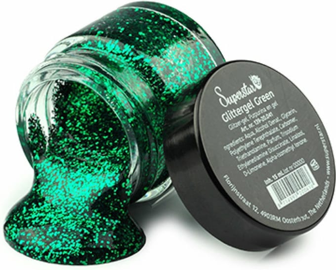 Superstar - Glittergel - Groen - 15 Ml