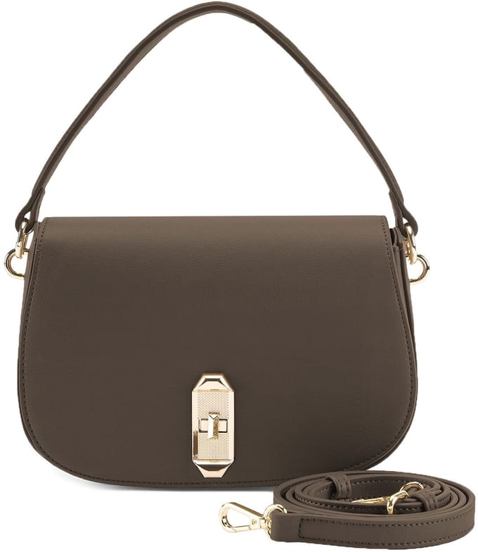 SEIDENFELT MANUFAKTUR schoudertas handtas Eiby Shoulderbag Khaki Green Taupe