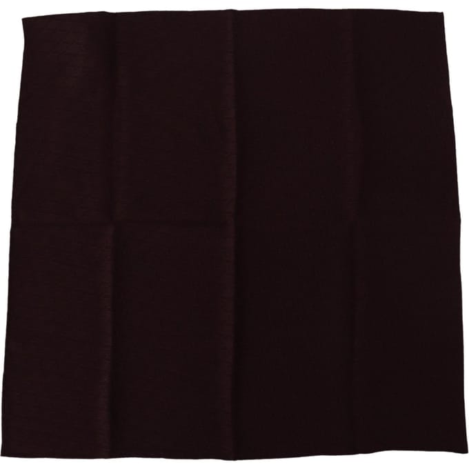 Dolce & Gabbana Bruine Zijde Blend Vierkante Sjaal Zakdoek Mannensjaal