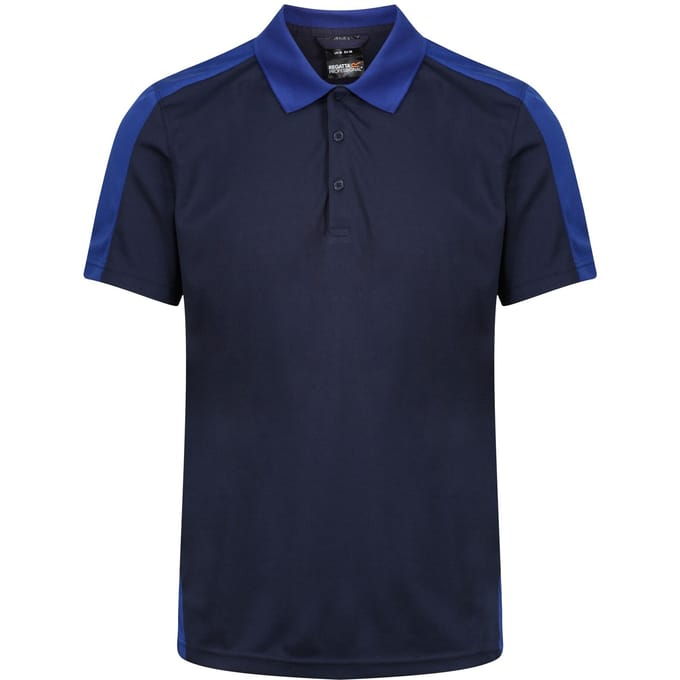 Regatta Contrast Coolweave Pique Polo Shirt (Marine/Nieuw Koninklijk)