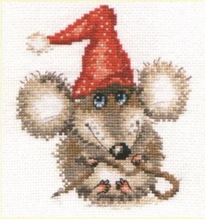 Charmeurtje de muis borduren (pakket)
