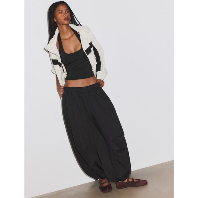Stradivarius Balloon joggingbroek met stoppers  Zwart L