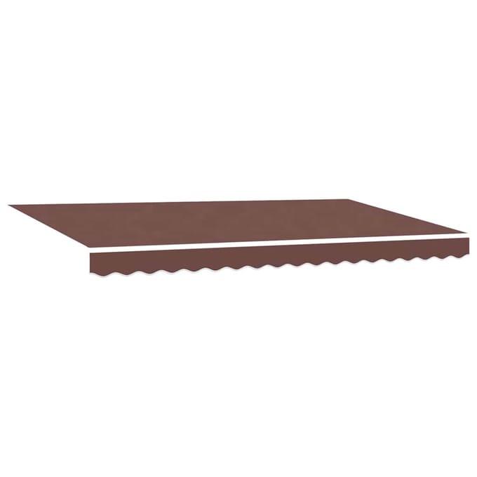 vidaXL - Vervangingsdoek - zonnescherm - voor - 4x2 - m - Bruin - Polyester