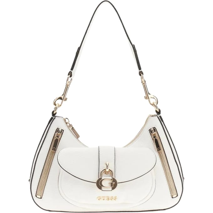 GUESS schoudertas Jessa Shoulder Bag White crème