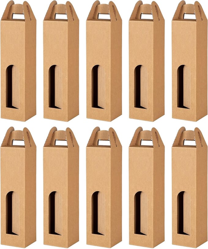 Wijndoos in Open Golf voor 1 Fles 9x9x33 cm