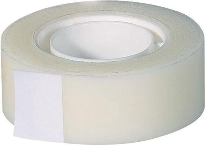 Staples Plakband, 19 mm x 33 m, asgat 25 mm (pak 6 x 33 meter)