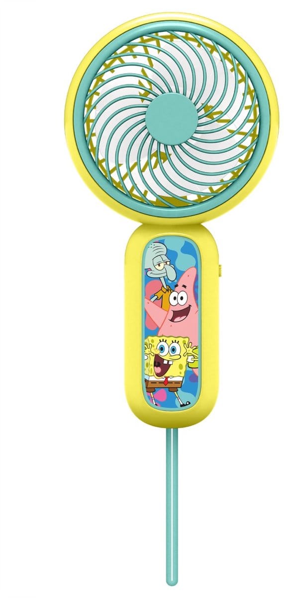 Sponge Bob - draagbare handventilator - zeer stil - USB-C oplaadbaar - met polsbandje