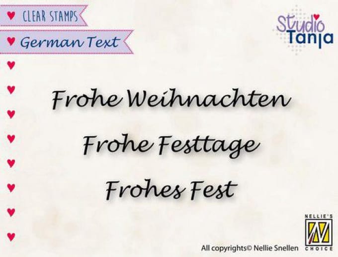 Nellies Choice Clearstempel - German texts - Gesegnetes (DE) GTCS003 74x67mm