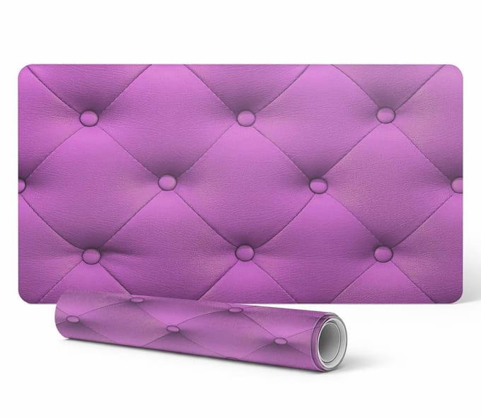 Beschermende decoratieve mat voor bureau, gewatteerd meubelpatroon, 100x50 cm