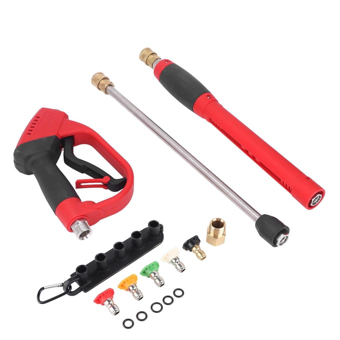Hogedrukreiniger met Verlengstuk 5 Spuitmonden 5200 PSI 8 GPM Waterdoorstroming Vervanging voor red