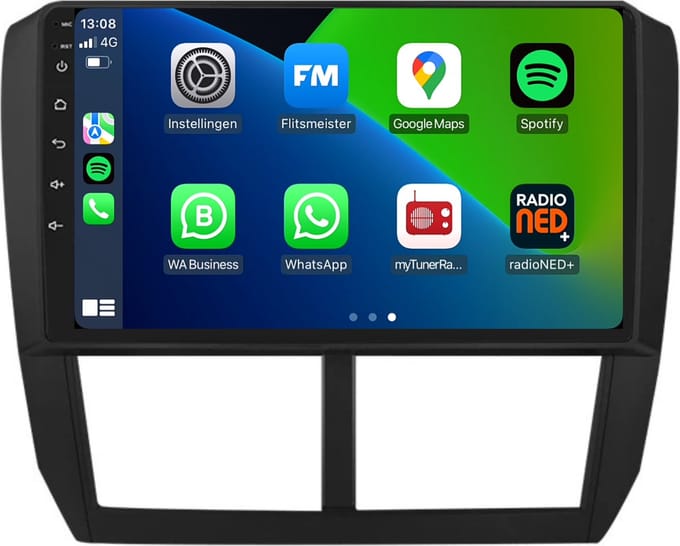 Carplay autoradio voor Subaru Forester | 2008 t/m 2012 | Android 13 | Draadloos Apple Carplay & Android Auto | 2GB + 32GB | 8-Core processor | Davilon | 2025 model | 2008 2009 2010 2011 2012| Bluetooth & Wifi