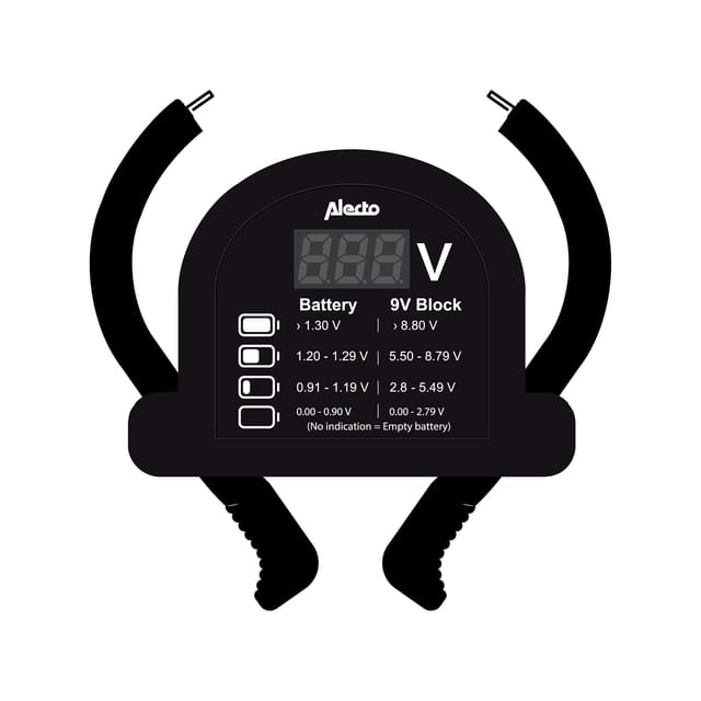 Alecto BTT2 Universele batterij tester - Zwart