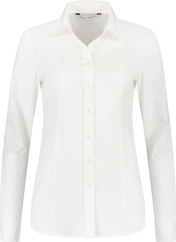 Blouse poplin mix stretch for her
