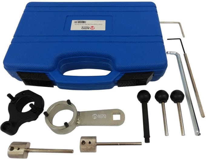 AMD TOOLS Professional - Distributie Afstelgereedschap - VAG 1.4 1.6 2.0 TDI - Common Rail - 7-Delige Set