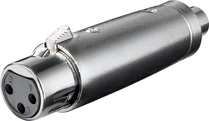 Pro XLR AV / multimedia paneel 3pin XLR F - RCA F