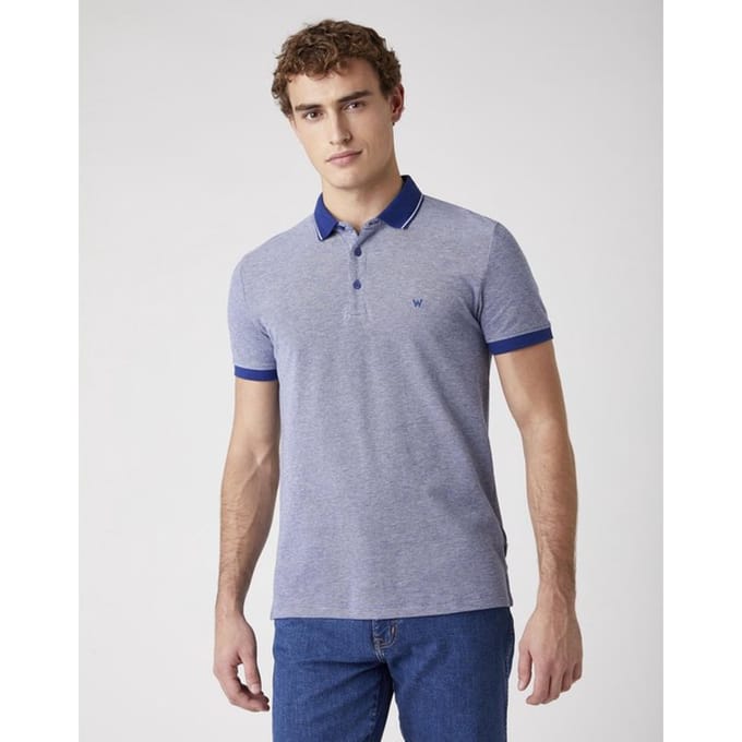 Wrangler SHORT SLEEVE REFINED POLO - TWILIGHT BLUE - Mannen - Maat M