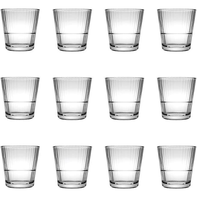 Cocktailglazen, whiskey glazen 12 Set - Grande Sunray, 390 ml