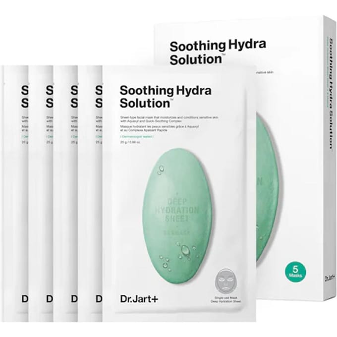 Dr. Jart+ Dermask Water Jet Soothing Hydra Solution 25g x 5pcs AUTHENTIC STORE white