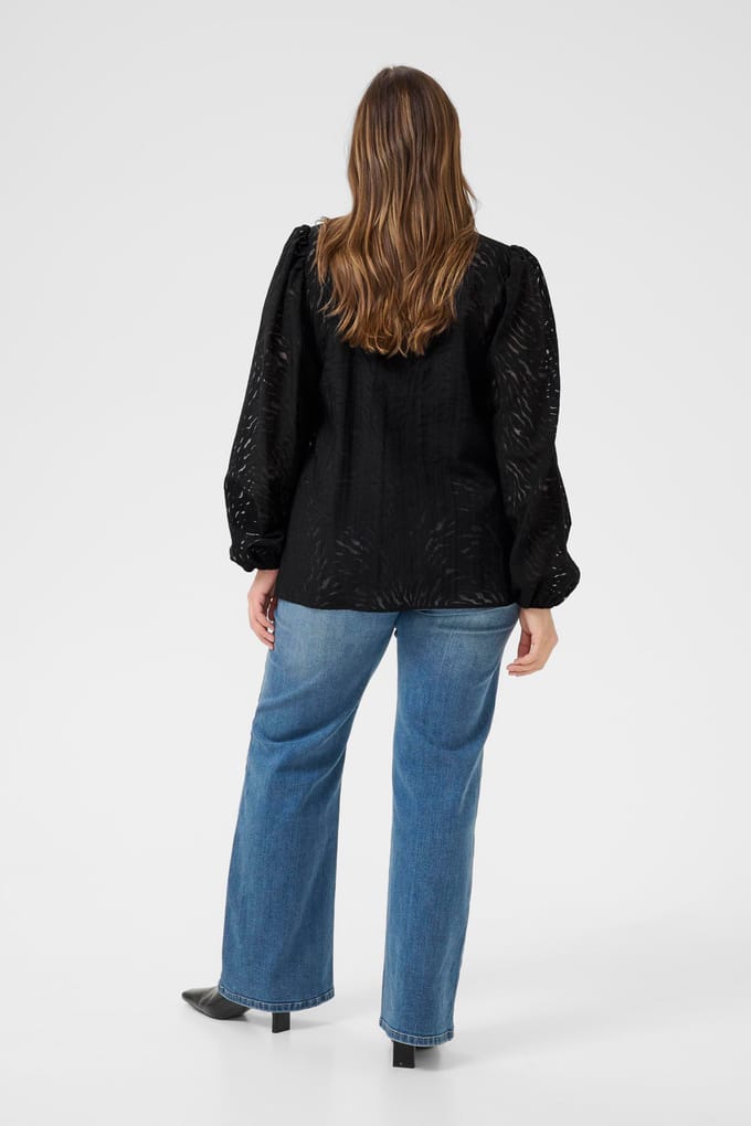 Damesblouse met lange mouwen KAFFE Curve Vianna