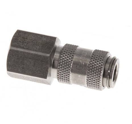 RVS DN 2.7 (Micro) Luchtkoppeling Snelkoppeling G 1/8 inch Binnendraad - CLS2-F-S-018