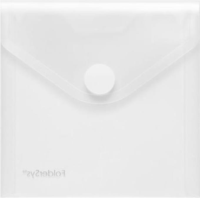 Enveloptas Foldersys CD PP transparant Cd Velcro Omslag