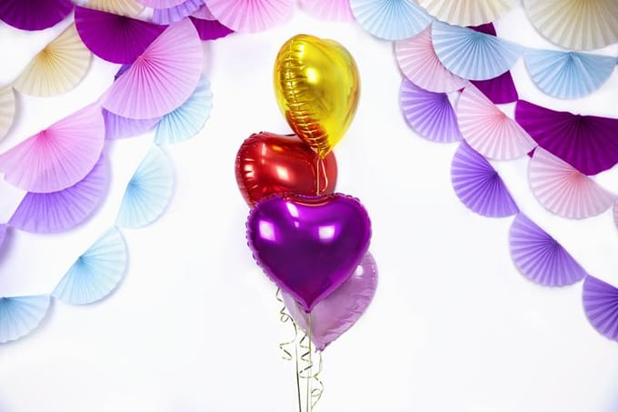 Folieballon hart Goud