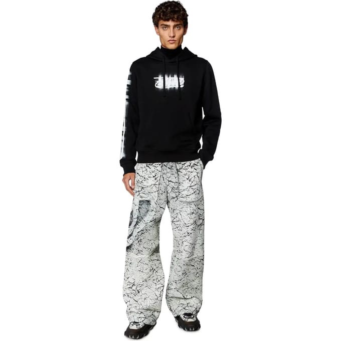 Diesel Ginn N Hoodie Zwart S Man