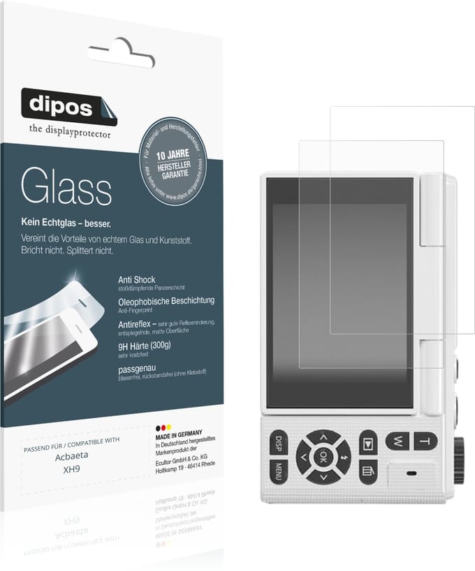 dipos – 2x Matte Pantserfolie geschikt voor Acbaeta XH9 | 9H Screenprotector