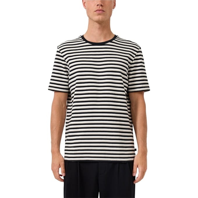 s.Oliver -qs T-shirts Grey/black Talla: M | Camisetas Básicas Outlet | Hombre | Gris
