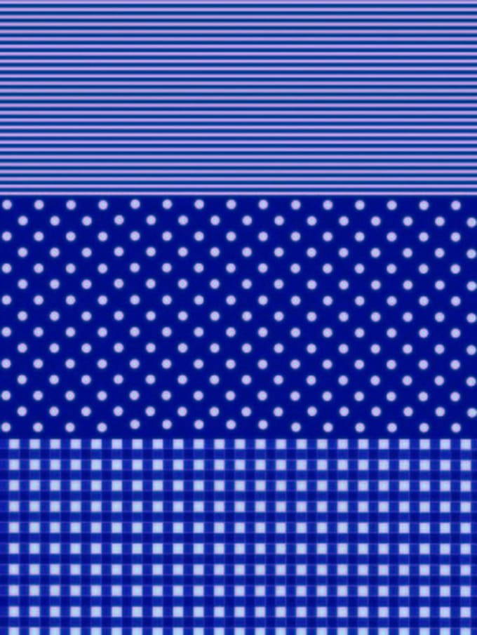 Decopatch papier donkerblauw/blauw strepen, stippen en blokjes