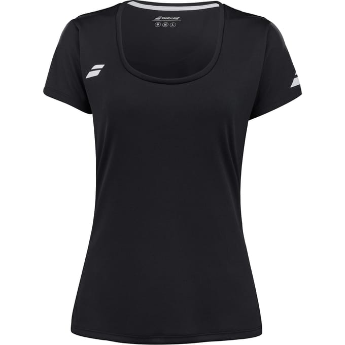 Babolat Play Cap Sleeve T-shirt Dames-Zwart