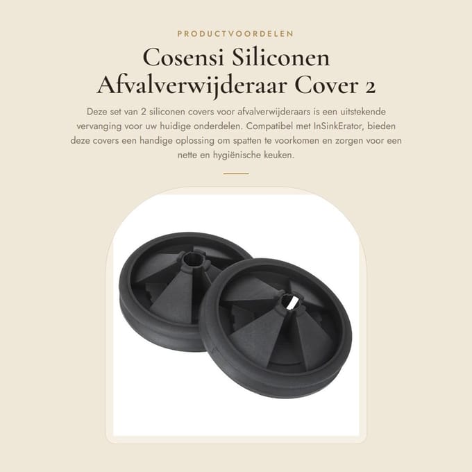 Dailygoods - Siliconen Afvalverwijderaar Cover 2 Stuks